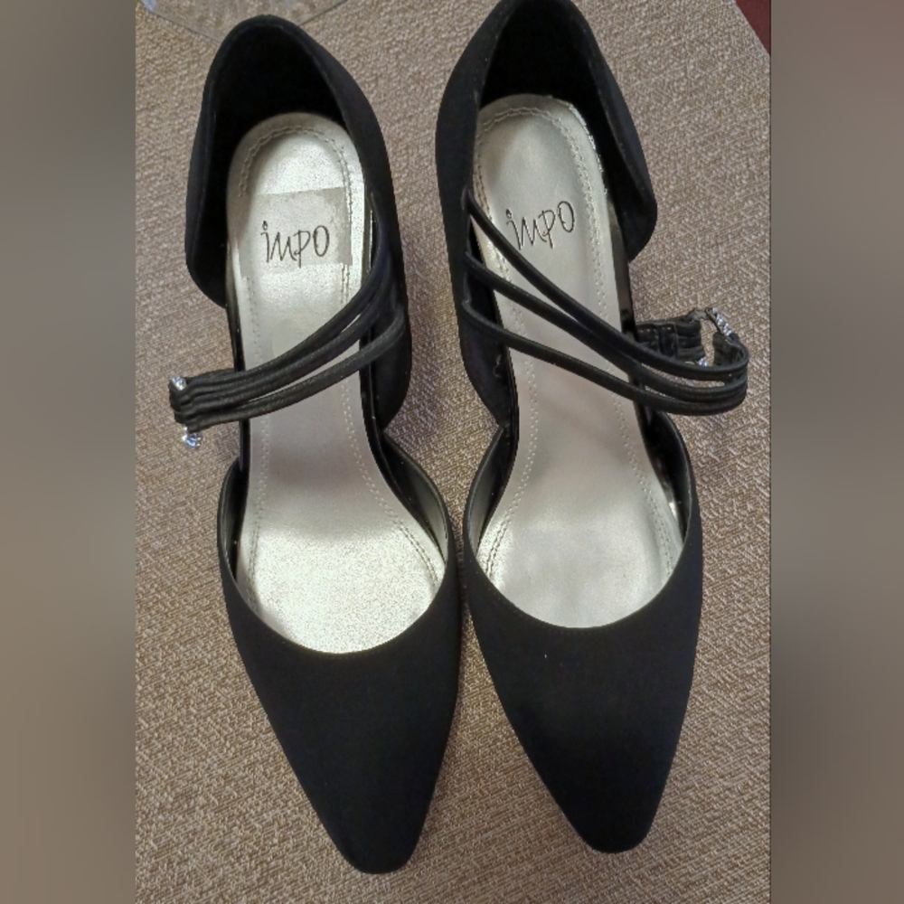 Impo Elegant Black Heels with Straps Size 11